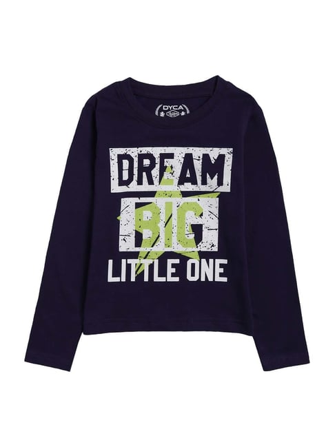 Dyca Boys Navy Cotton Printed T-Shirt-picture-26