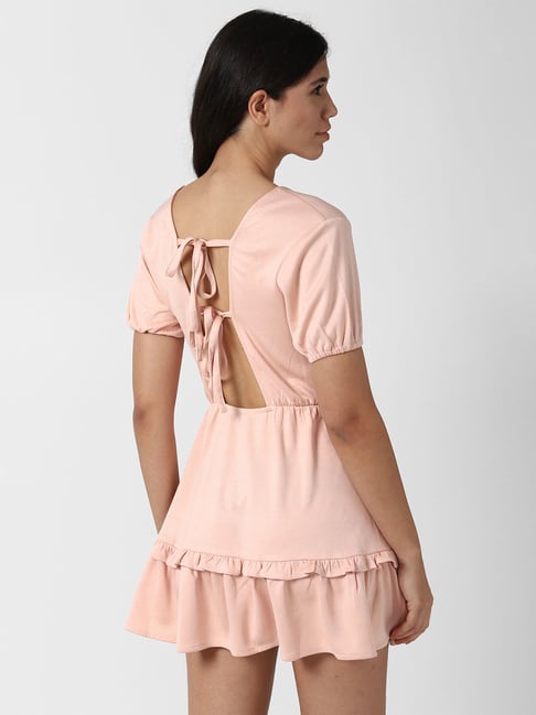 sachin and babi light blue dress Dusty Rose Pink Bridesmaid Dress Spaghetti Straps A-Line V-Neck Pleats main image 1