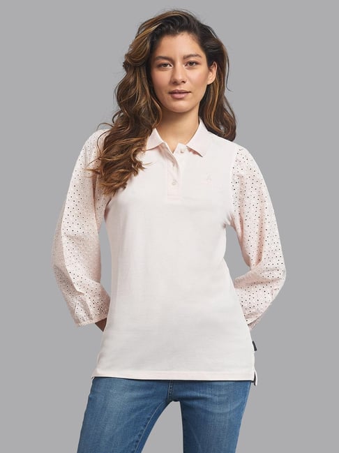 Buy Beverly Hills Polo Club Light Pink Regular Fit Top for Women