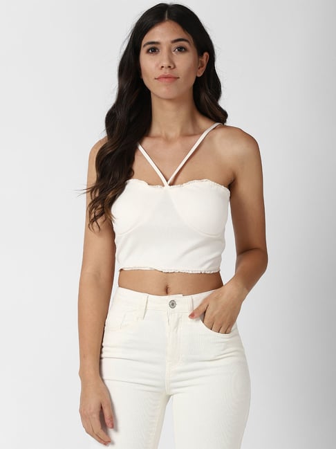 Forever 21 hot sale contemporary crop top