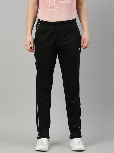 Proline Black Regular Fit Trackpants