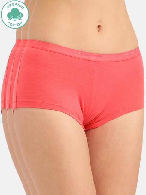 Inner Sense Pink Boy Shorts Panty Set Pack of