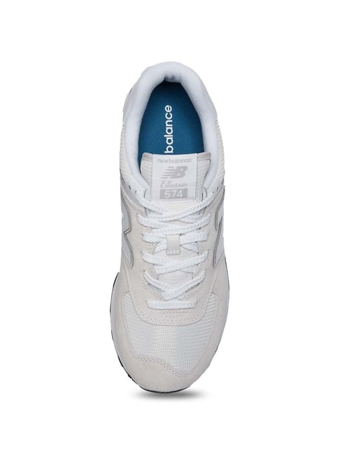 Buy New Balance Men's 574 Cloud White Casual Sneakers for Men at