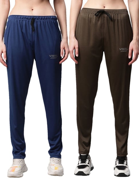 Vimal Jonney Multicolored Regular Fit Track Pants (Pack Of 2)