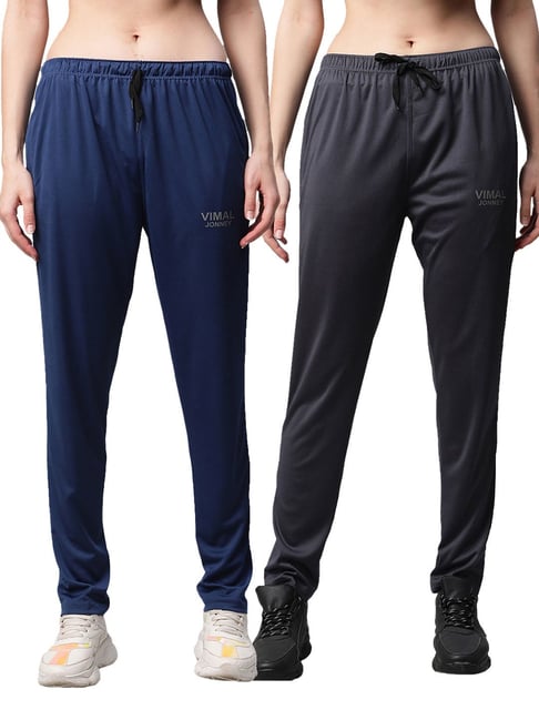 Vimal Jonney Multicolored Regular Fit Track Pants (Pack Of 2)