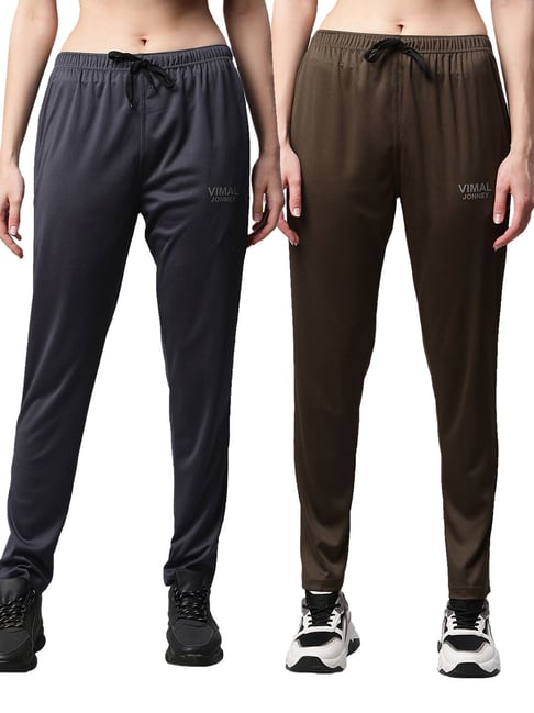 Vimal Jonney Multicolored Regular Fit Track Pants (Pack Of 2)