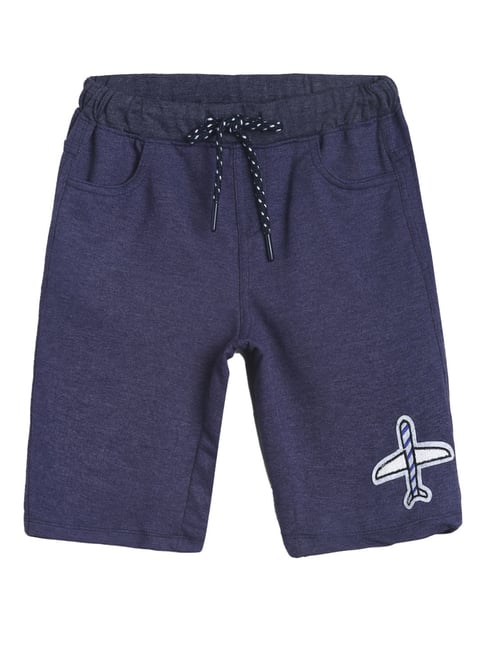 Tales & Stories Boys Blue Solid Shorts-picture-37