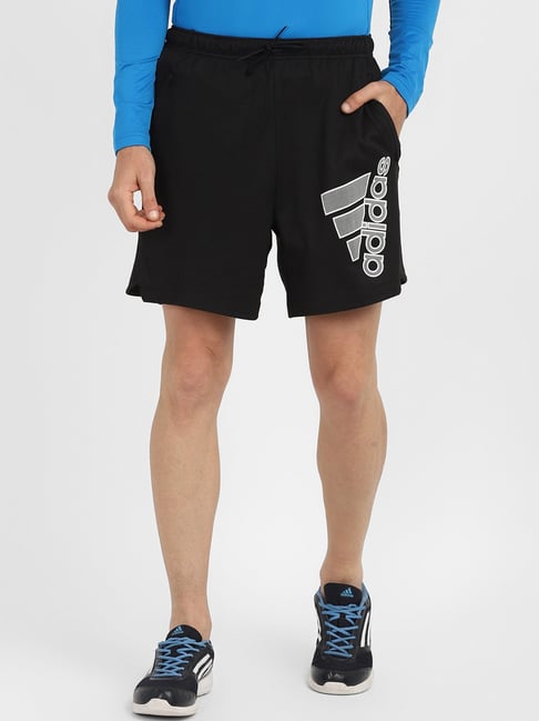 adidas Black Printed Shorts