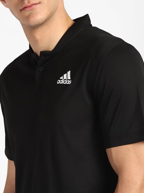 Collar Adidas Tee Shirt Buy Adidas Black Mandarin Collar T-Shirt