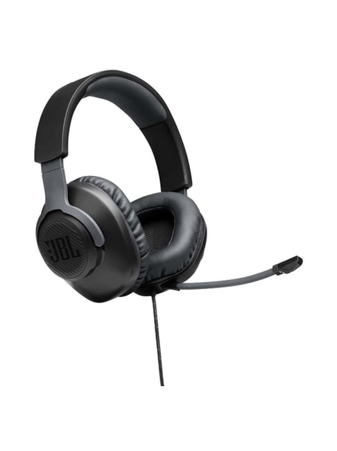 JBL Free WFH Wired Over the Ear Headset with Detachable Mic (Black)