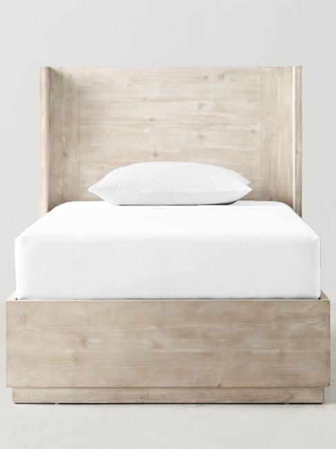 The Baby Atelier White Cotton Fitted Single Sheet with Pillow Cover