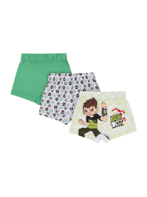 Bodycare Kids Multicolored Cotton Printed Trunk (Pack of 3)