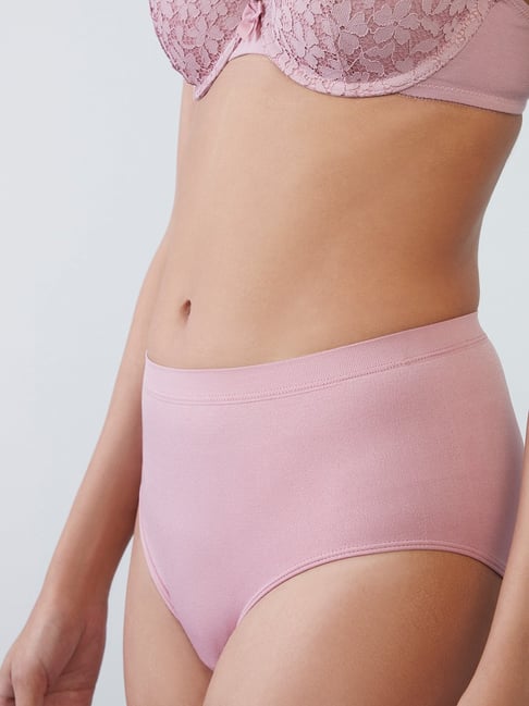 Wunderlove by Westside Dusty Pink Full Briefs Price in India