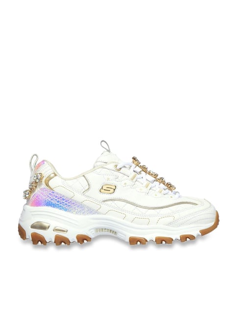 Buy Skechers Women's D'LITES White Sneakers for Women at Best
