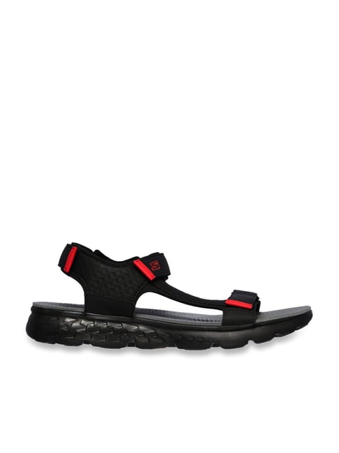 Skechers Men's ONTHEGO 400 EXPLORER Black Floater Sandals