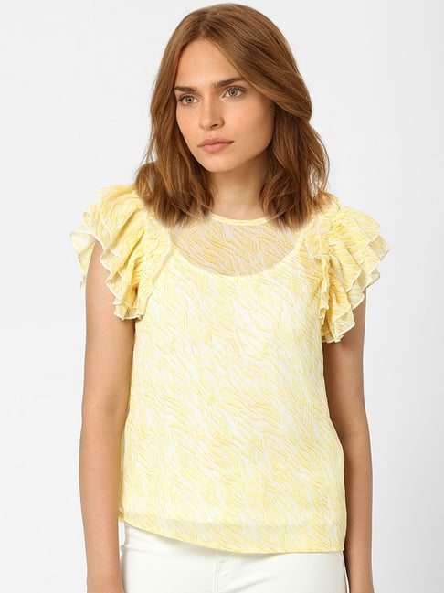 Vero moda yellow store top