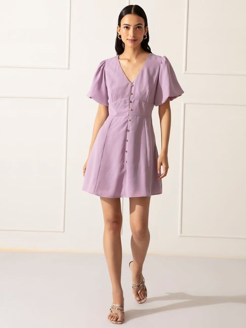 Twenty Dresses Lilac A Line Dress Price in India