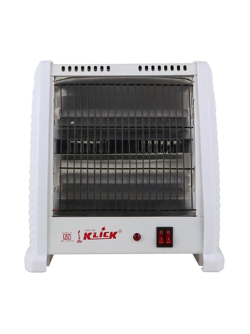 KLICK Electric Room Heater for Winter 400W 800W Heat Warmer (White,  Wave-393)