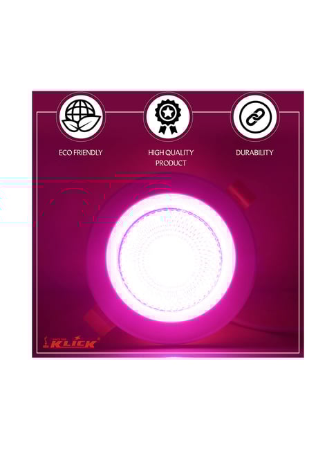 Buy KLICK Watt Round LED Downlight Slim Blaze (Pink) Online At