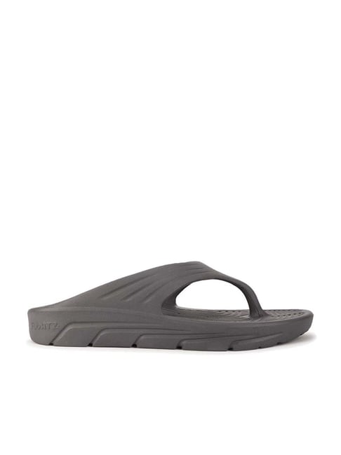 Bata Men's Ash Grey Flip Flops