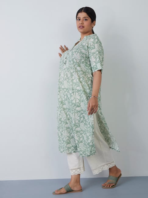 Diza Curves by Westside Sage Floral-Patterned Straight Kurta Price in India