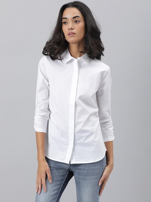 RAREISM White Regular Fit Shirt Price in India