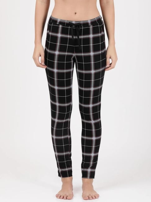 Buy Jockey Black Checks Pajamas for Women Online Tata CLiQ