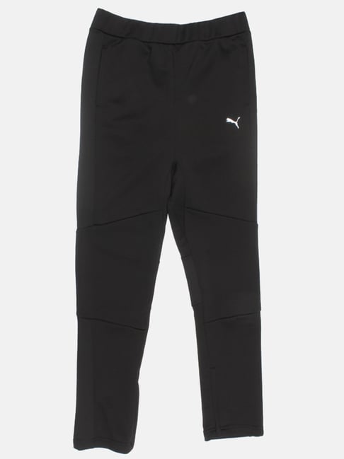 Puma Kids Black Polyester Solid Joggers