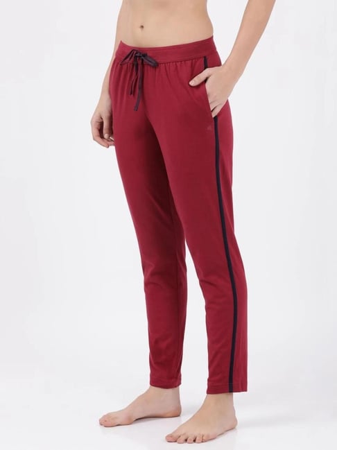 Buy Jockey Red Trackpants for Women Online @ Tata CLiQ