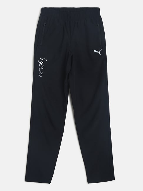 Puma Kids Black Polyester Solid Joggers