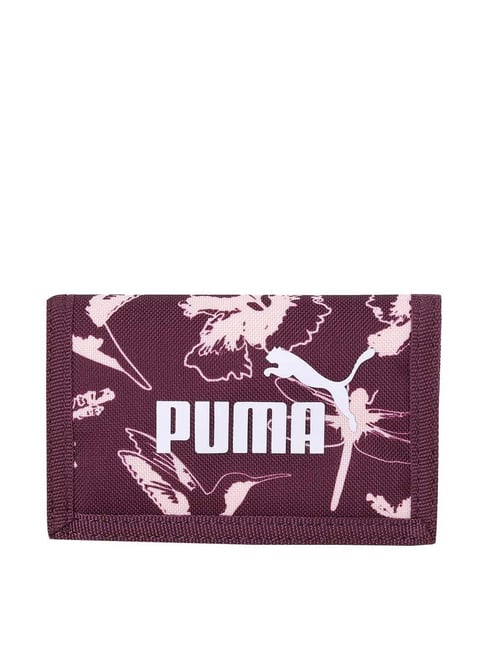 Puma Purple Printed Tri-Fold Wallet for Women