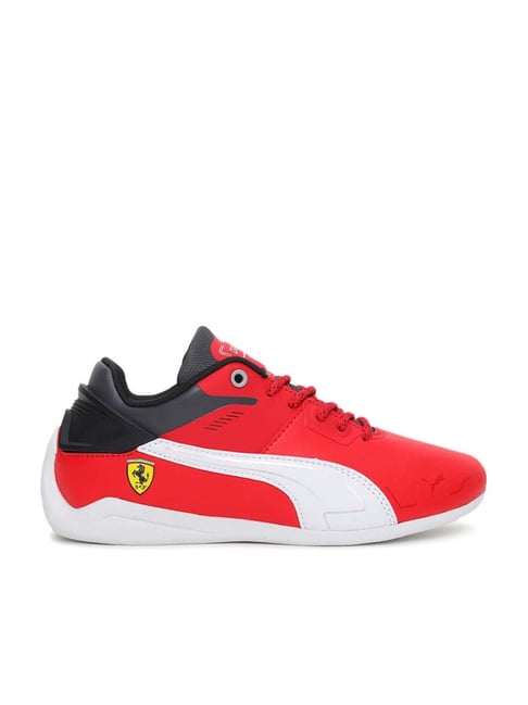 Puma Kids Ferrari Drift Cat Delta Jr Scarlet Red Casual Sneakers