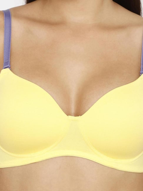 Buy Rosaline by Zivame Yellow Padded Bra for Women Online @ Tata CLiQ