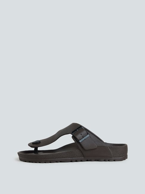 Buy SOLEPLAY by Westside Grey Double Band Sandals for Online @ Tata CLiQ