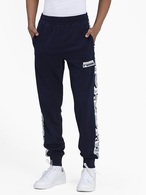 Puma core joggers navy best sale