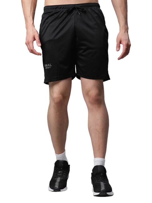 Vimal Jonney Black Slim Fit Shorts