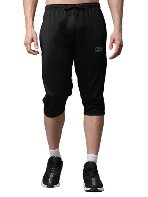 Vimal Jonney Black Regular Fit Shorts