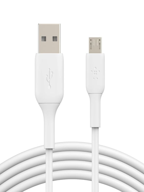 Nkarta Fast Charging Cable 2.4amp Micro Usb I V8 Pin I 1 Meter I for Micromax A36 Bolt (White)