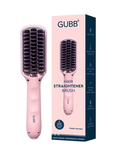 TYMO Ring Pink Hair Straightener Brush ndash Hair Straightening Iron with  Builtin Comb 20s Fast Heating  5 Temp Settings  AntiScald Perfect for  Professional Salon at Home  Walmartcom