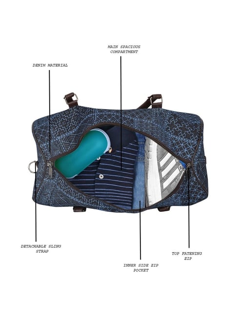 Buy Esbeda Blue Large Duffle Bag Online At Best Price @ Tata CLiQ