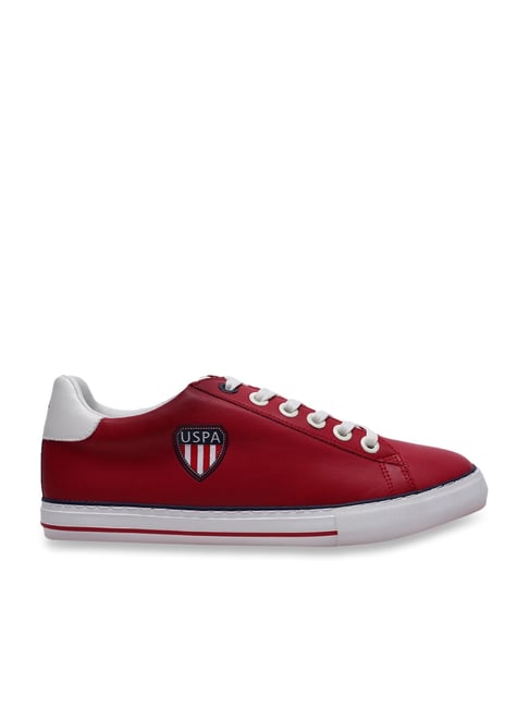 U S Polo Assn U.S. Polo Assn. Men's Malin Red Casual Sneakers