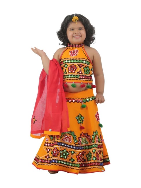 Shop PS Peaches Kids Cotton Lehenga Choli for Kids Online 39605197