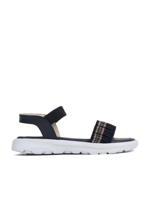 Carlton London Women's Navy Ankle Strap Sandals