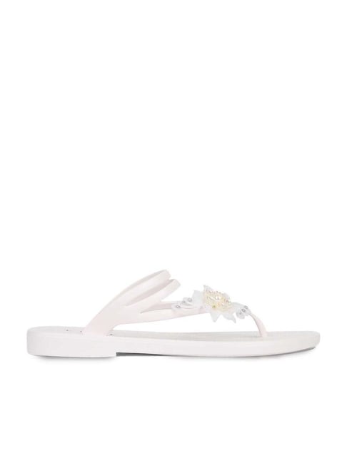 Elle Women's White Thong Sandals