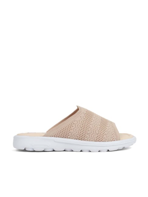 Carlton London Women's Beige Slides