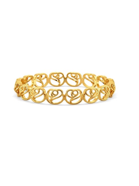 Melorra 18k Gold Rose All Over Bangle for Women