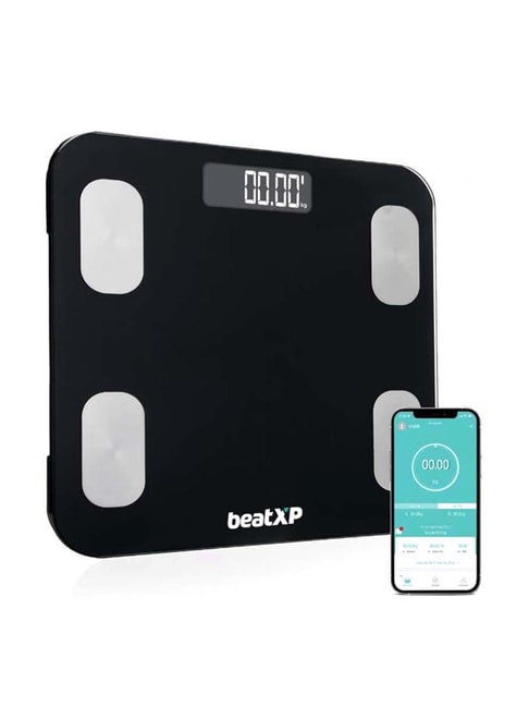 beatXP SmartPlus BMI Weighing Scale (Black)