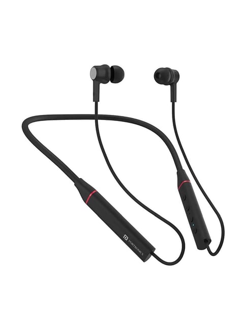 Portronics Harmonics 400 Wireless Bluetooth Neckband (Black)