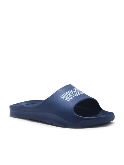 Woodland Men's Navy Slides-Woodland-Footwear-TATA CLIQ