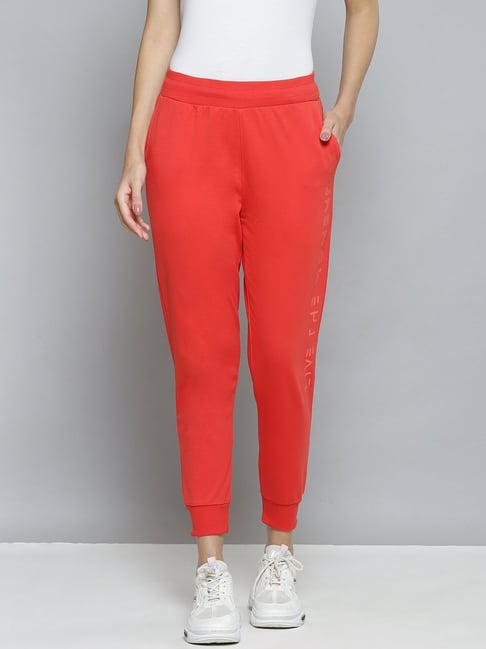 Ladies discount red joggers